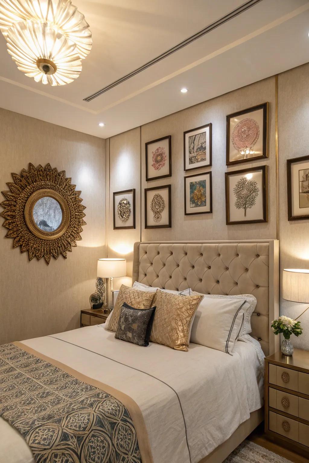 Creative designs allow for a personal touch to the headboard.