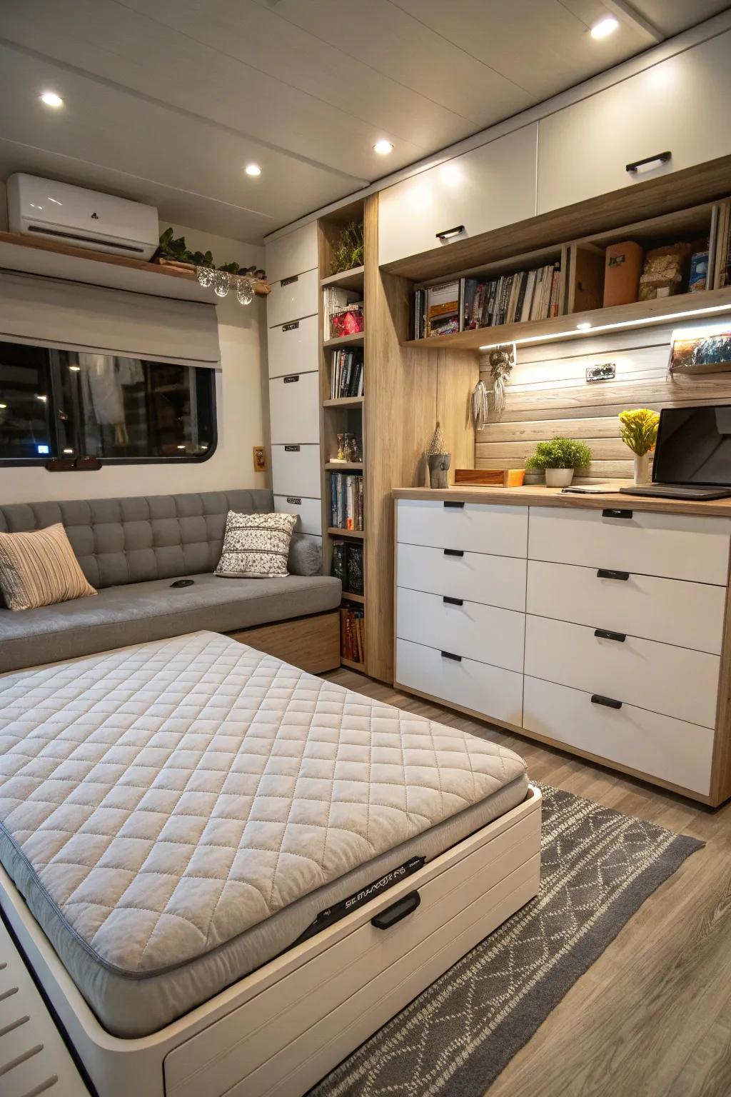 Keep small spaces neat and practical with smart storage.