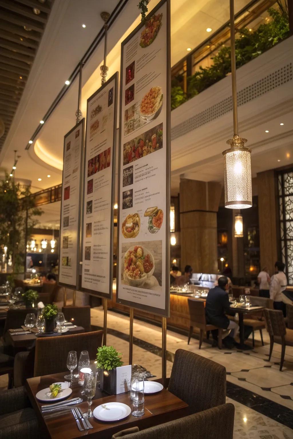 Revitalize your menu through flexible drop-down pieces.