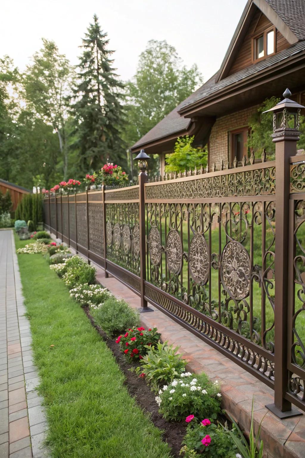 Laser-cut layouts personalize your fence