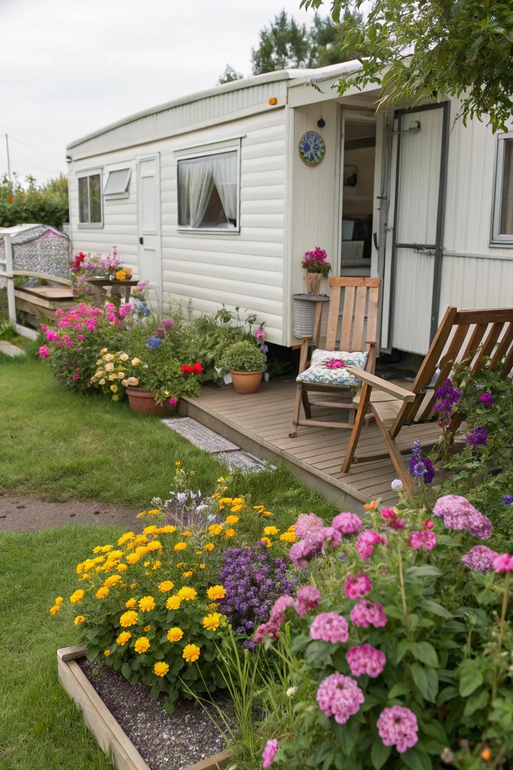 A serene garden space providing a peaceful escape.