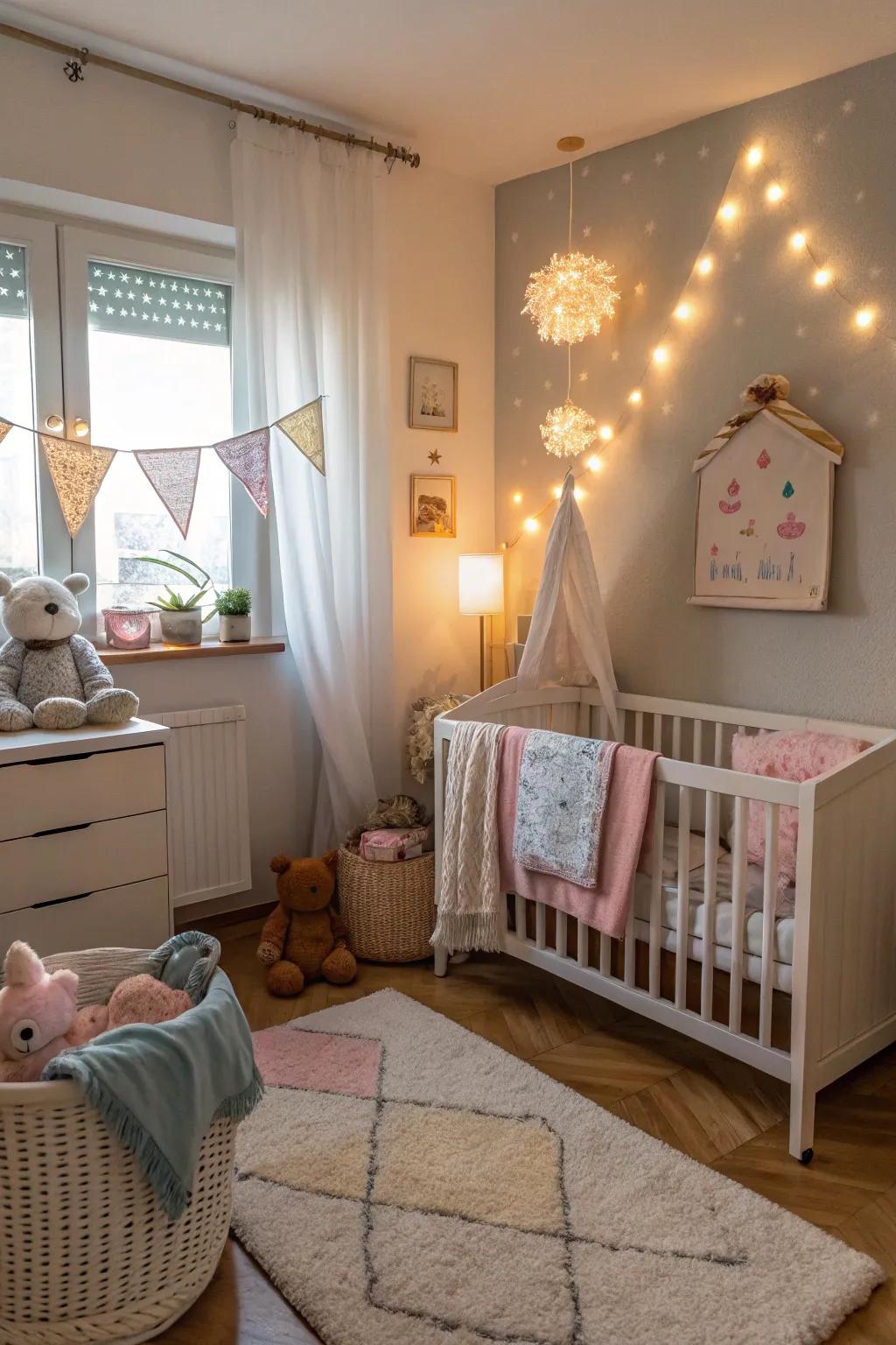 Ambient illumination guarantees a cozy and relaxing setting.