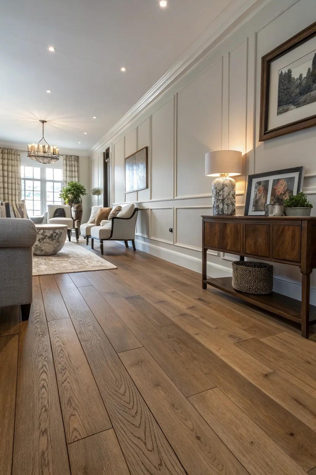Seamless coordination of edgings with flooring.