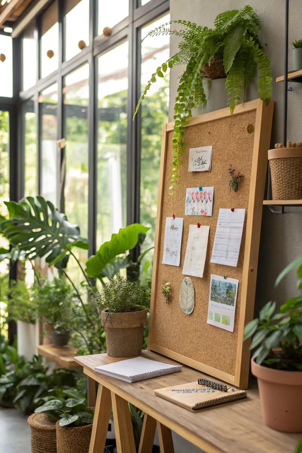 Eco-friendly bulletin boards deliver style while respecting environmental concerns.