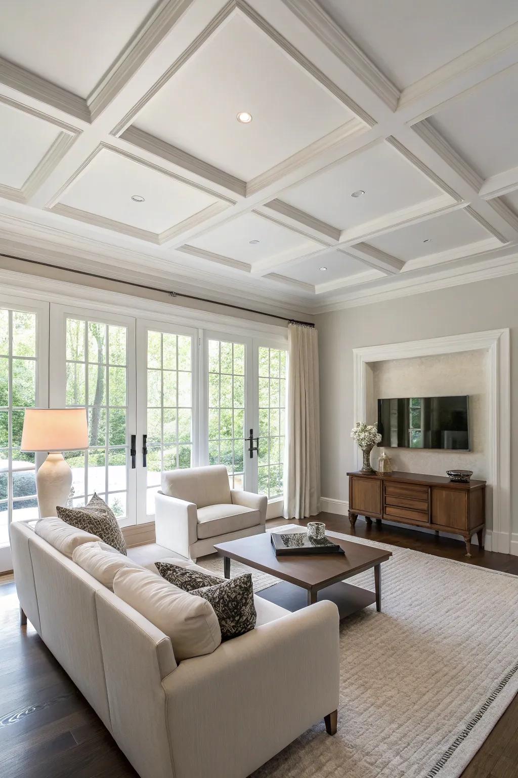 Minimalistic blueprint contributes tranquility and austerity.