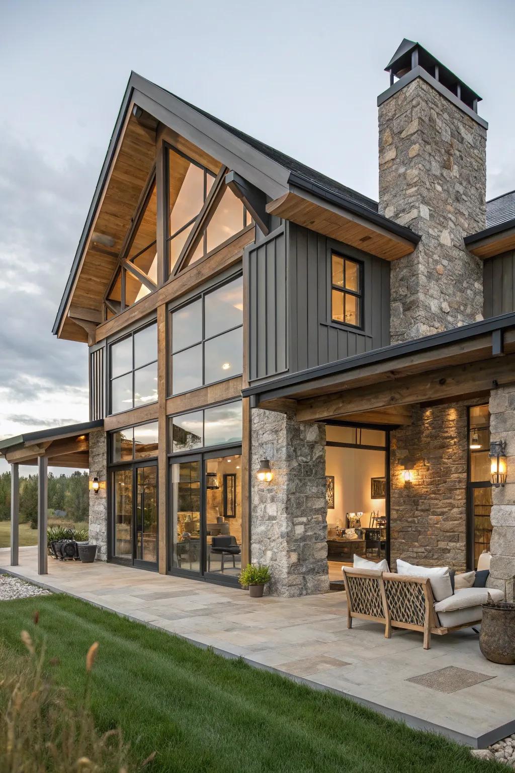 Effortless harmony: A seamless blend of country charm and modern sophistication.