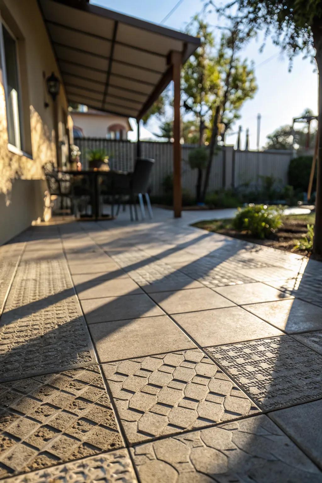 Textured ground covers add a dimension of depth and interest.