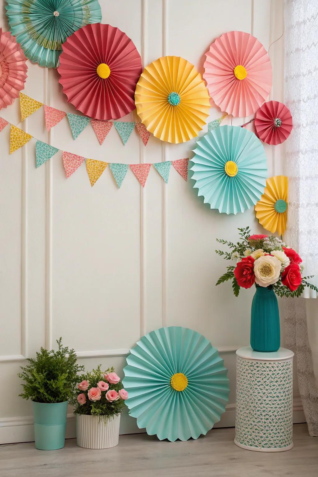 Release your inner artist with DIY paper decorations for Mother's Day.