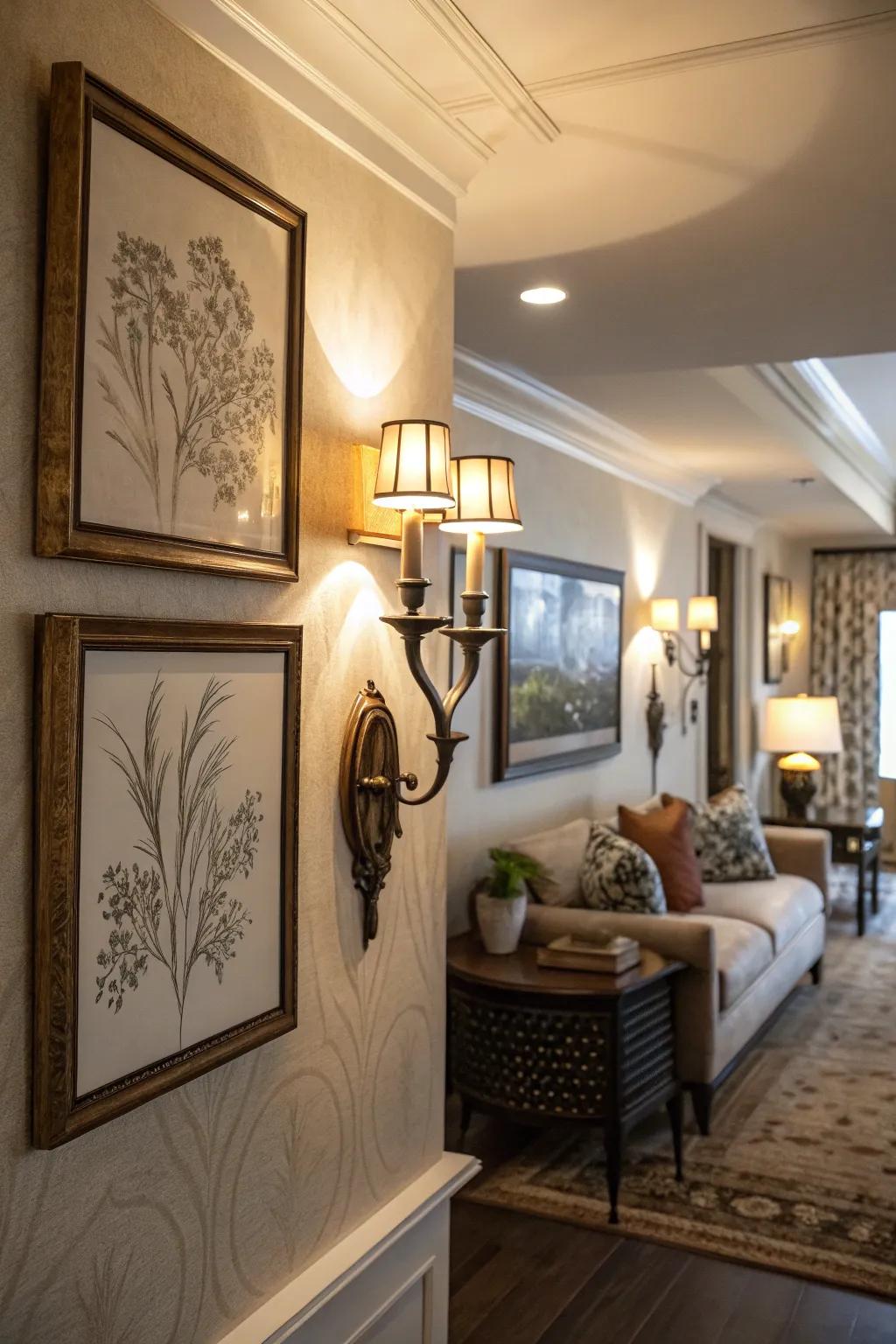 Lighting dramatically alters art perception.