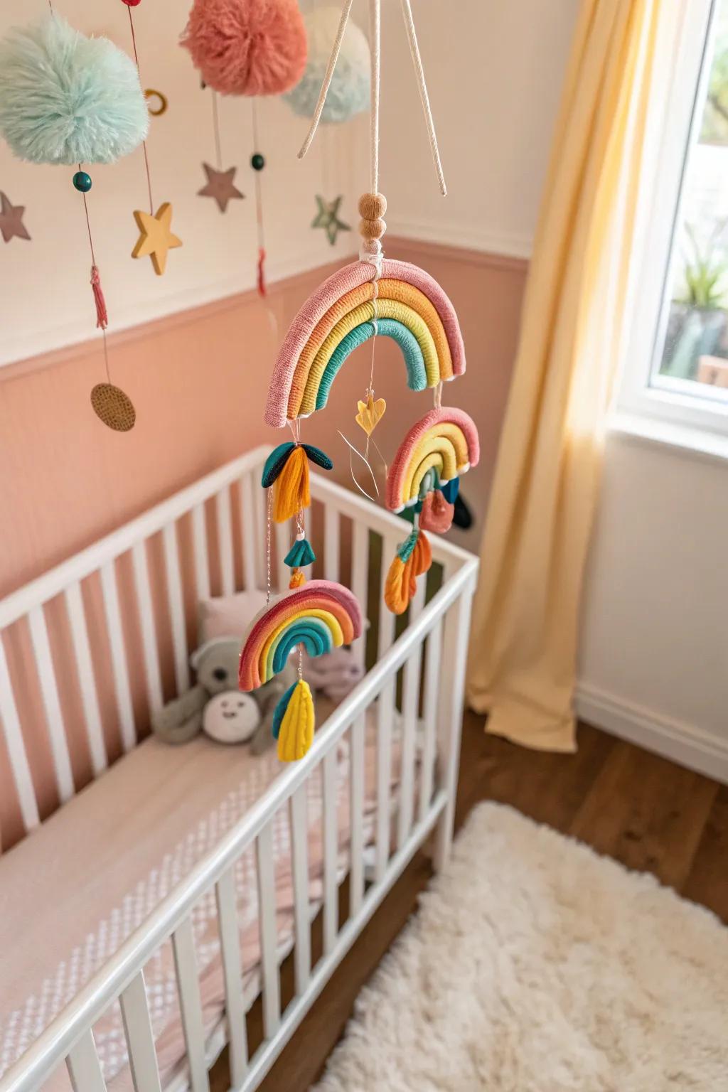 Danglers introduce visual fascination coupled with a calming element for infants.