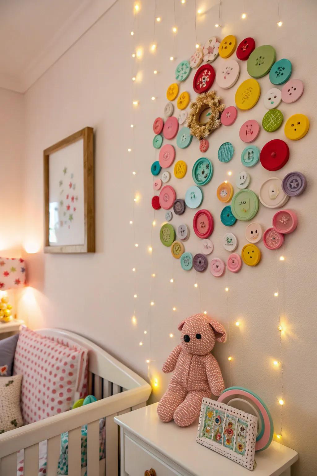 DIY art adds a personal and creative spark.