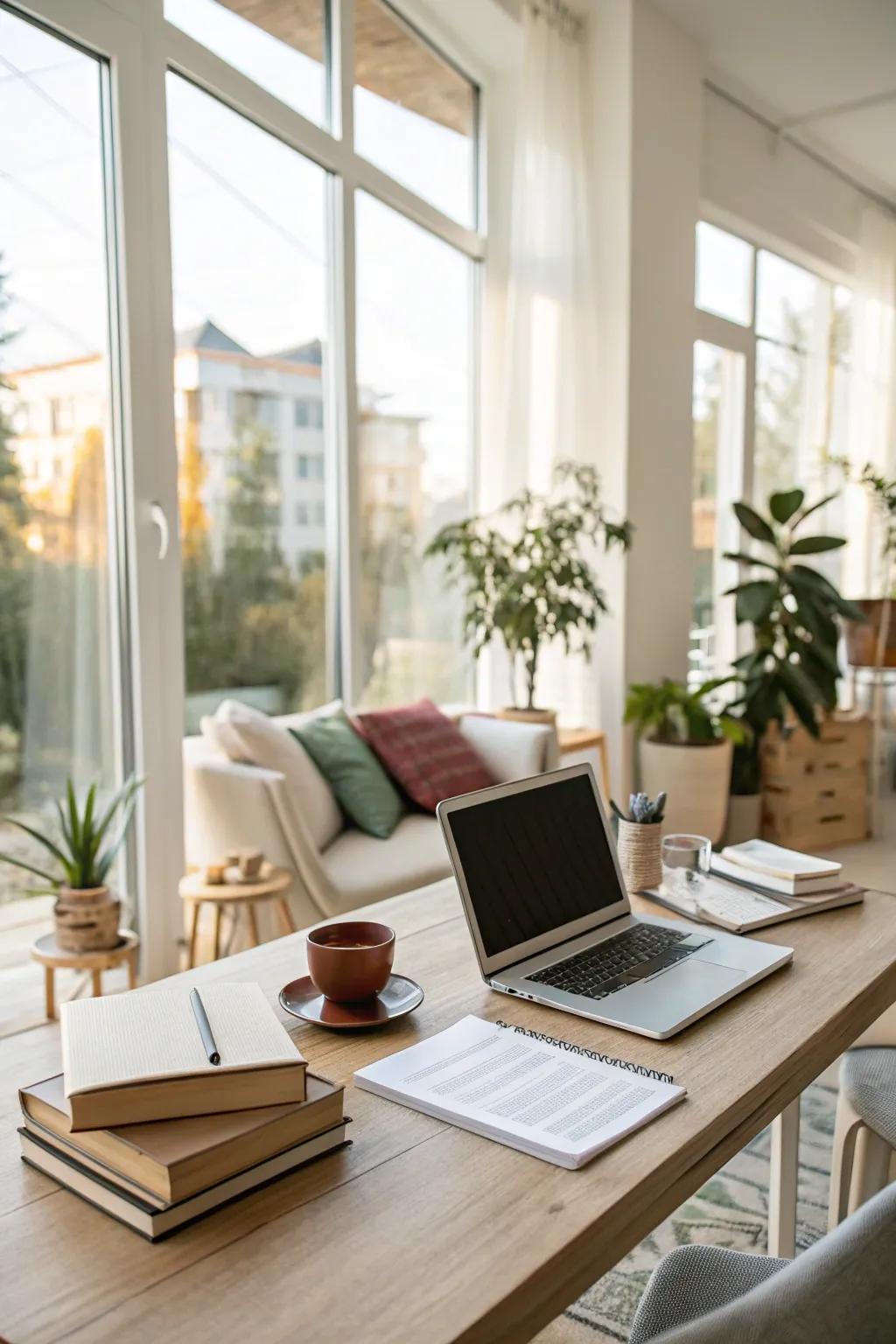 Natural light is great.