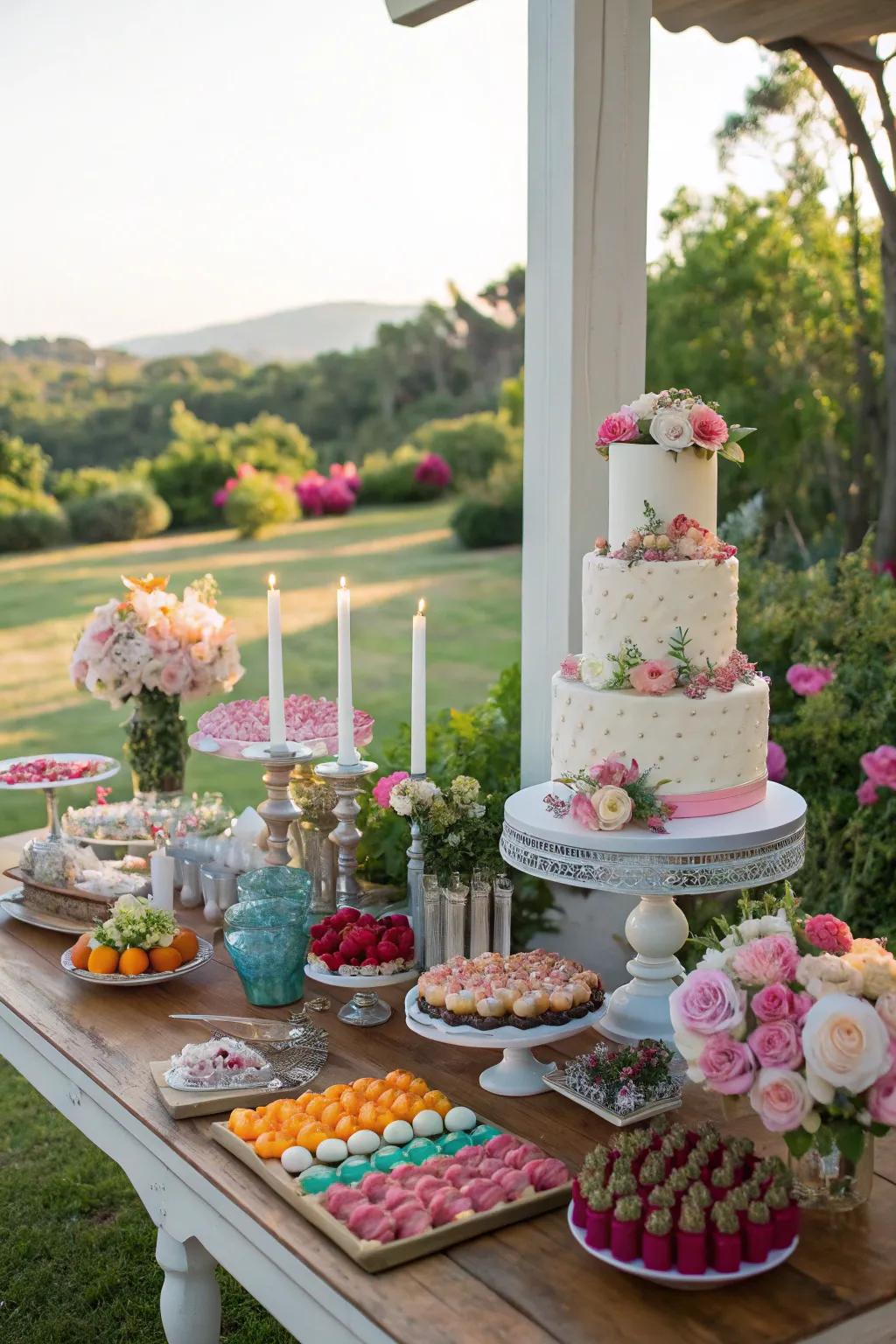 An alluring sweet treat table is a highlight of every celebration.