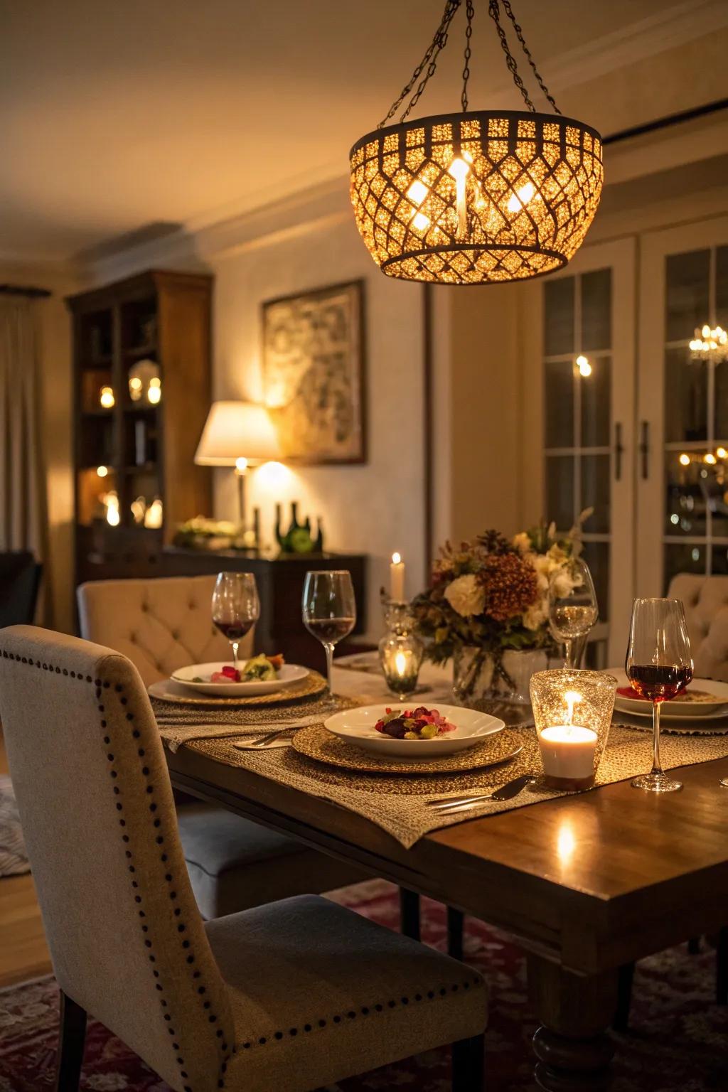 'Hearth' Warm lighting creates a welcoming and comfortable setting.