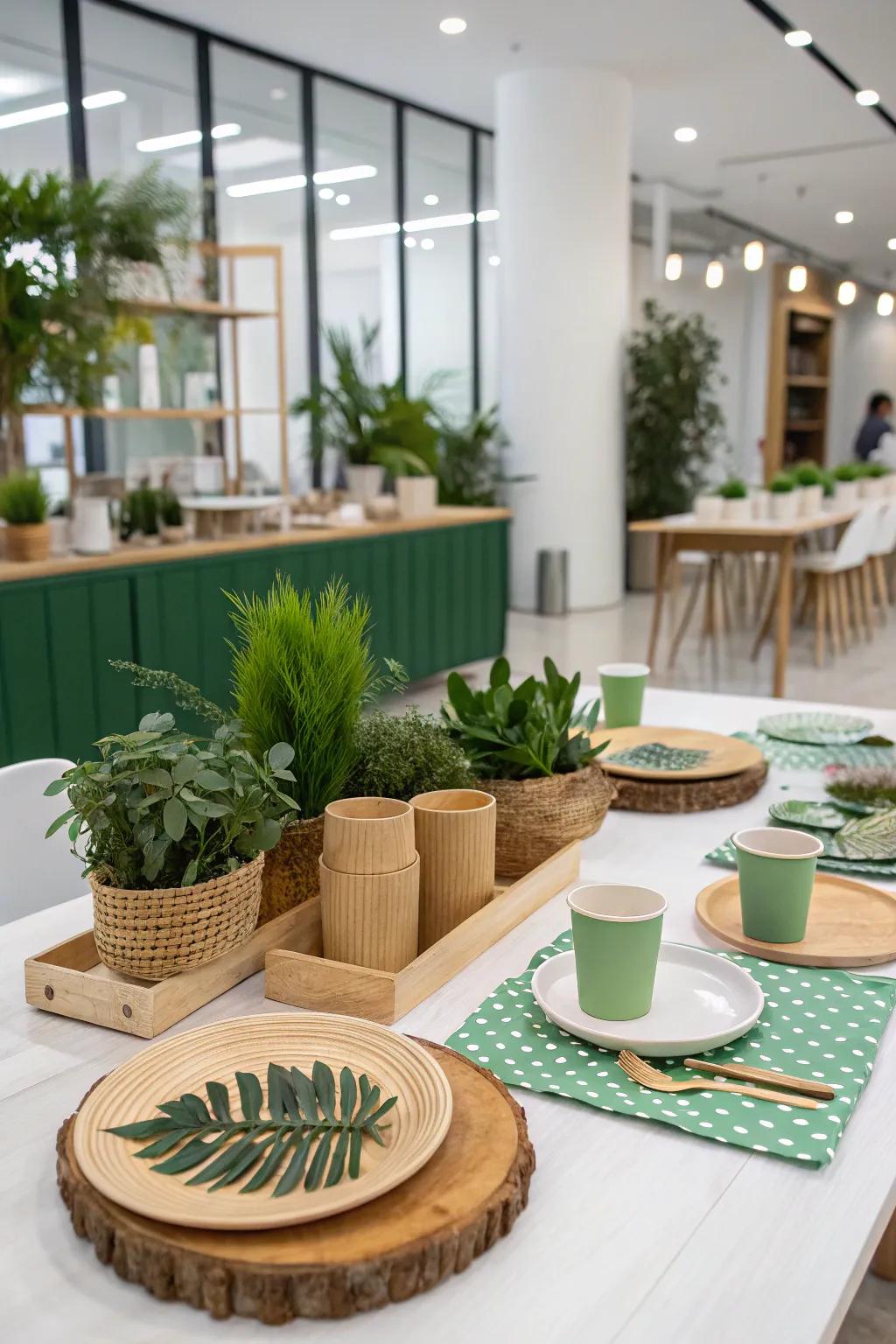 Environmentally sustainable decorations, seamlessly blending elegance with responsibility.
