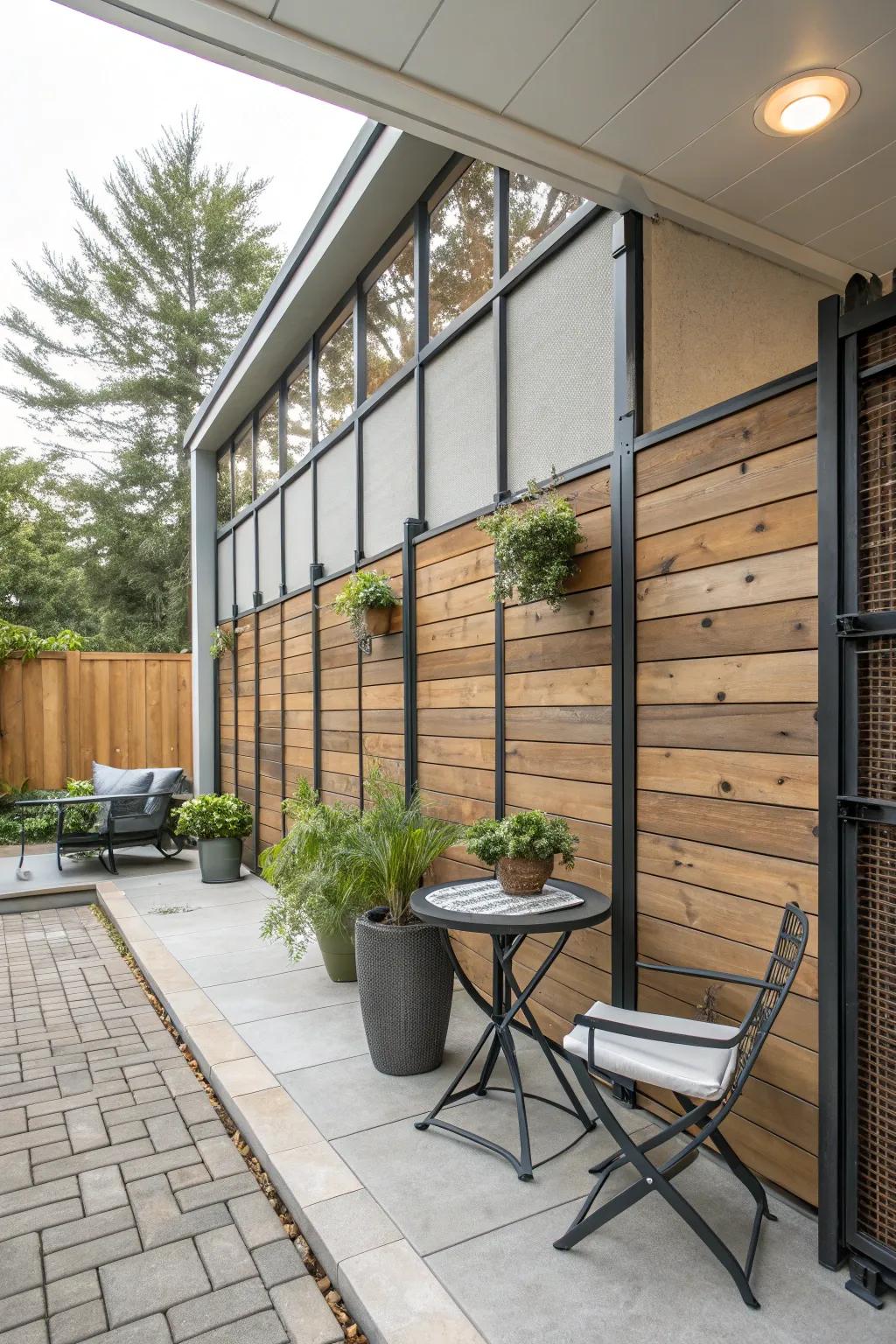 Realize a modern aesthetic with blended resources.