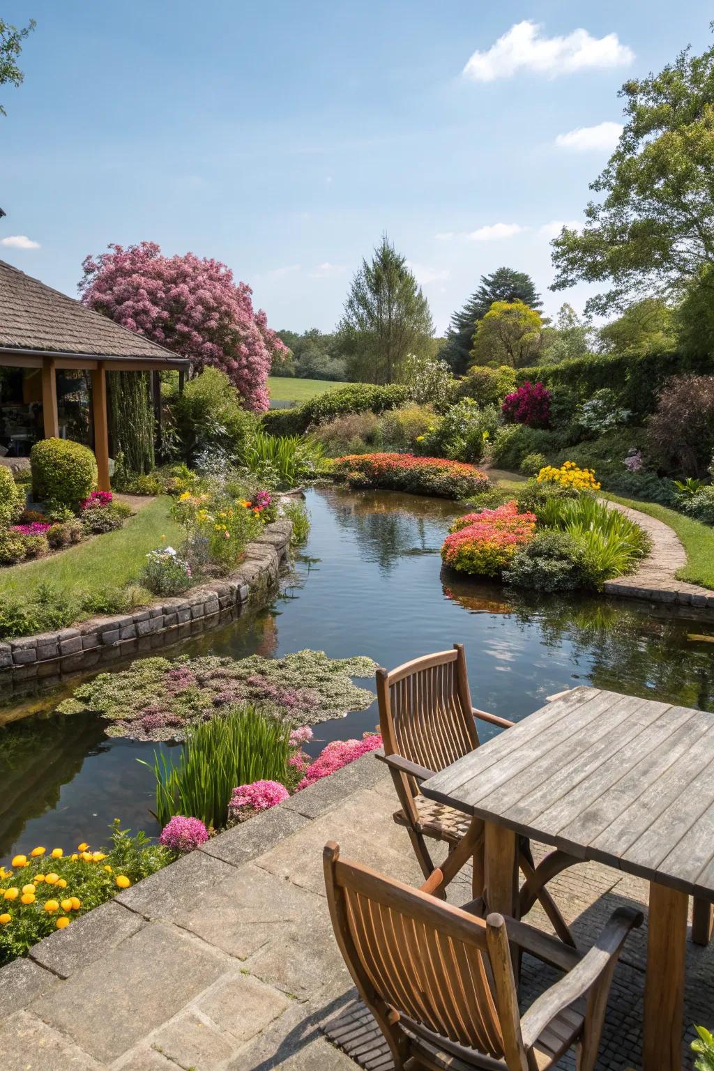 Blended gardening creates a unified and harmonious garden design.