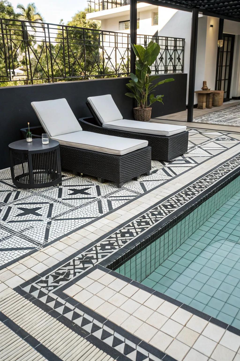 Black and white for a stylish contrast.