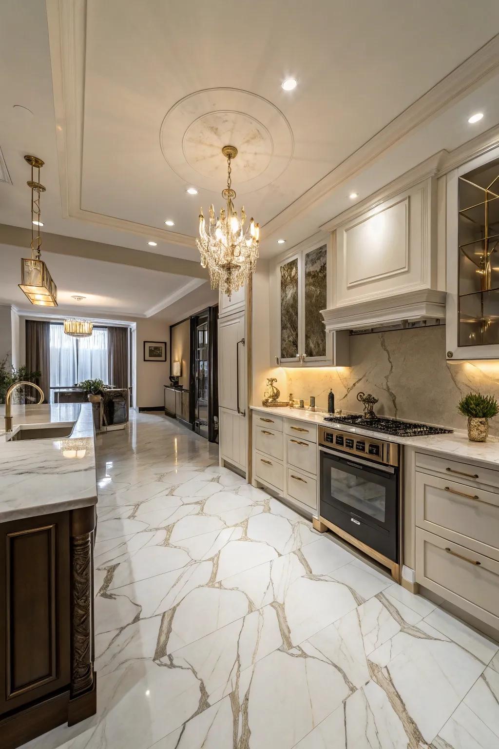 Marble-look pieces deliver an opulent appearance with sensible advantages.