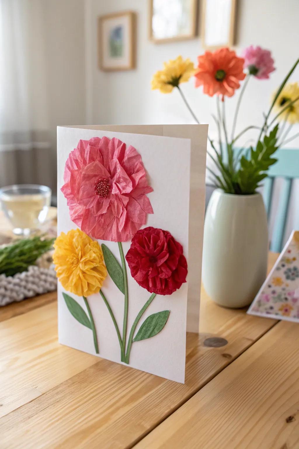 Celebrate Mother's Day with a handcrafted touch &ndash; vibrant paper scrap blooms for a heartfelt surprise!