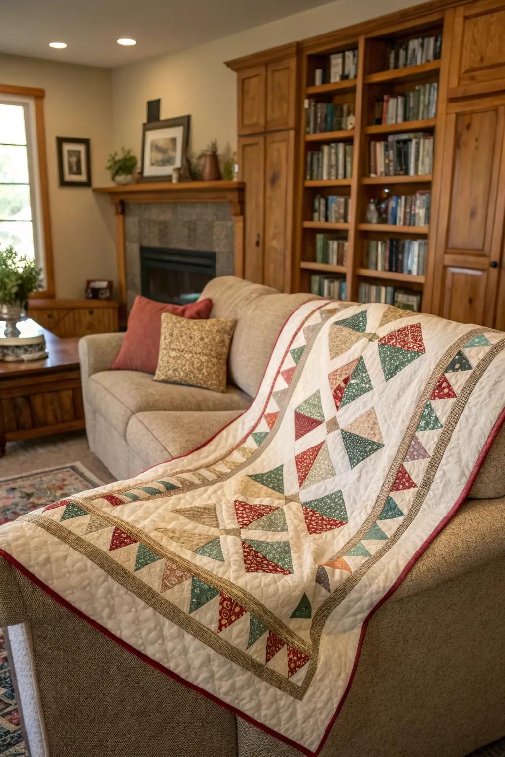 Redoubled wrap delivers durability and a plush border.