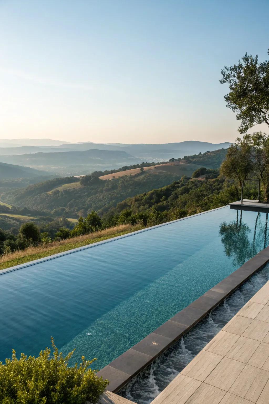 Limitless edges add a hint of luxury to modern pool designs.