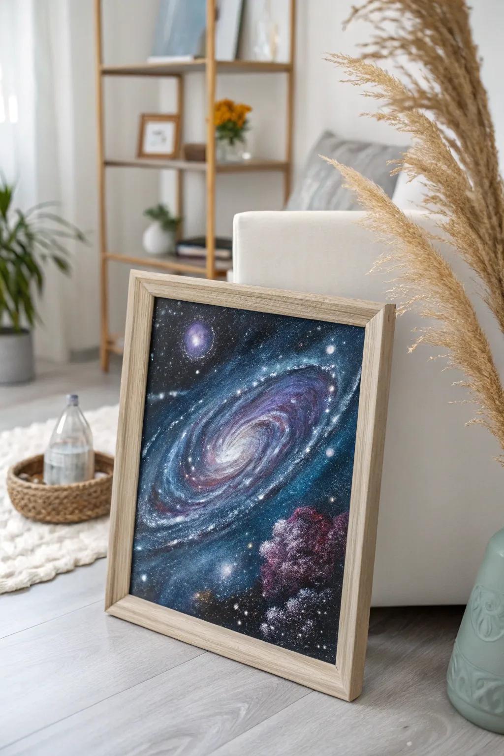 Transport the vastness of space into your personal space with striking cosmic reverse art&mdash;blending expertise alongside astronomical fascination.