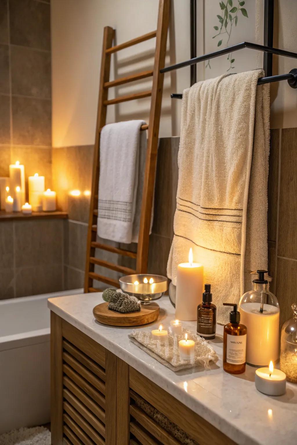Conjure a spa-like retreat at home for relaxation.