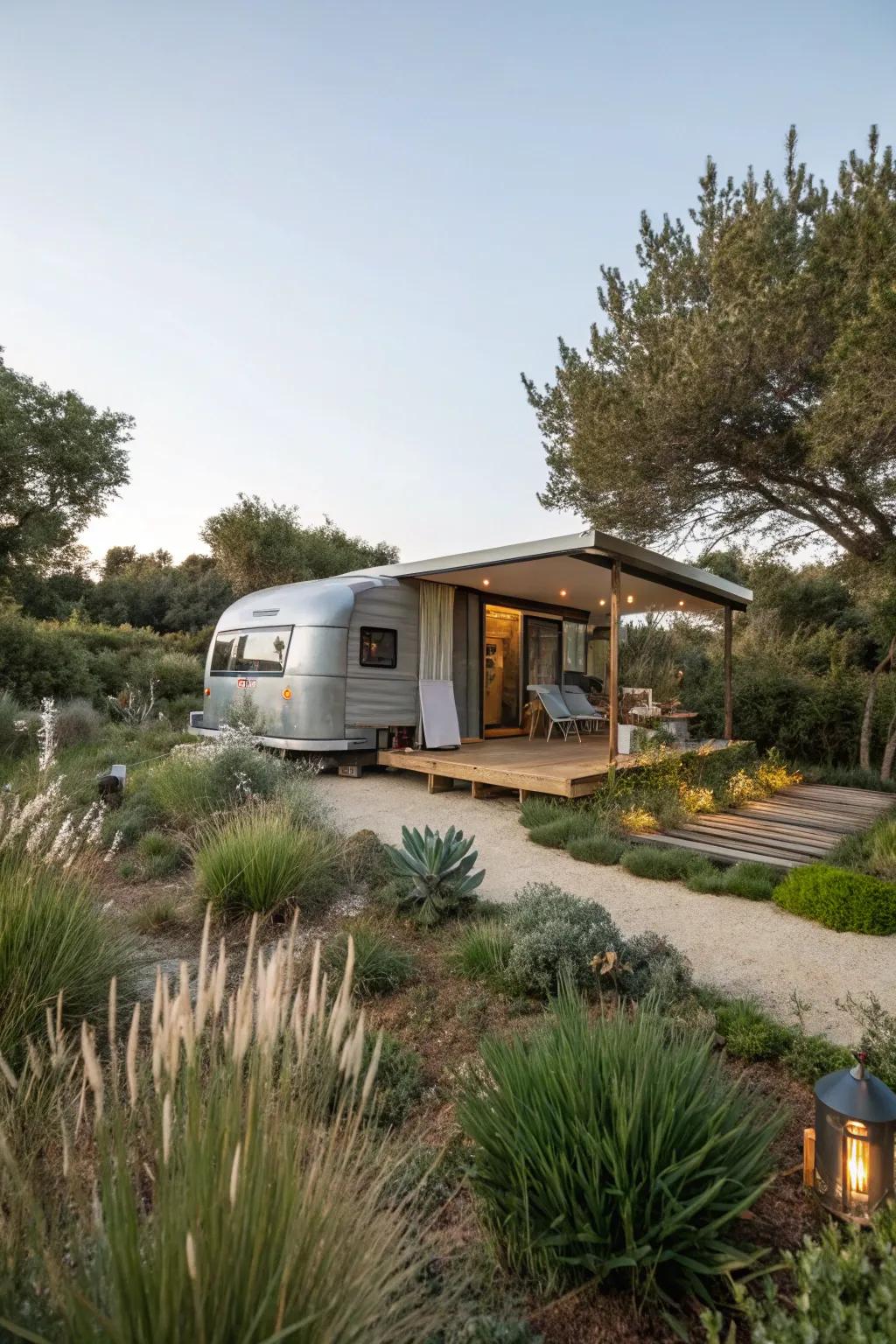 An RV shed built with the environment in mind.