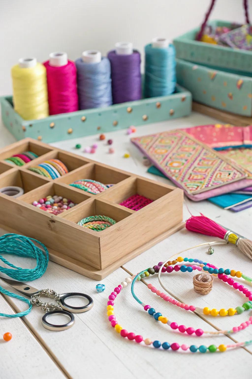 Acquire artistic using a dedicated area for creating handmade treasures.