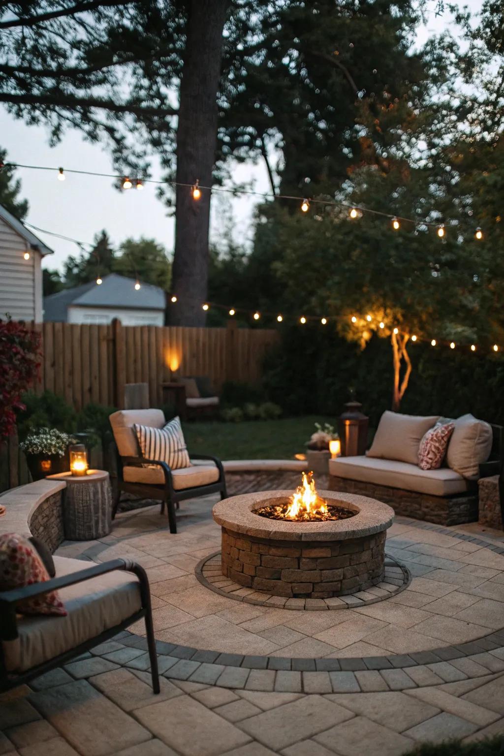 A rounded scheme encourages social engagement and warmth.