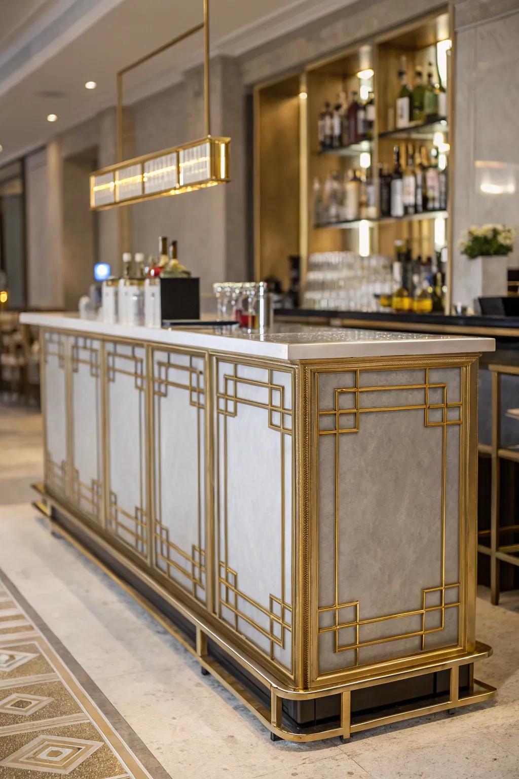 Lustrous elements that amplify your refreshment station's allure.