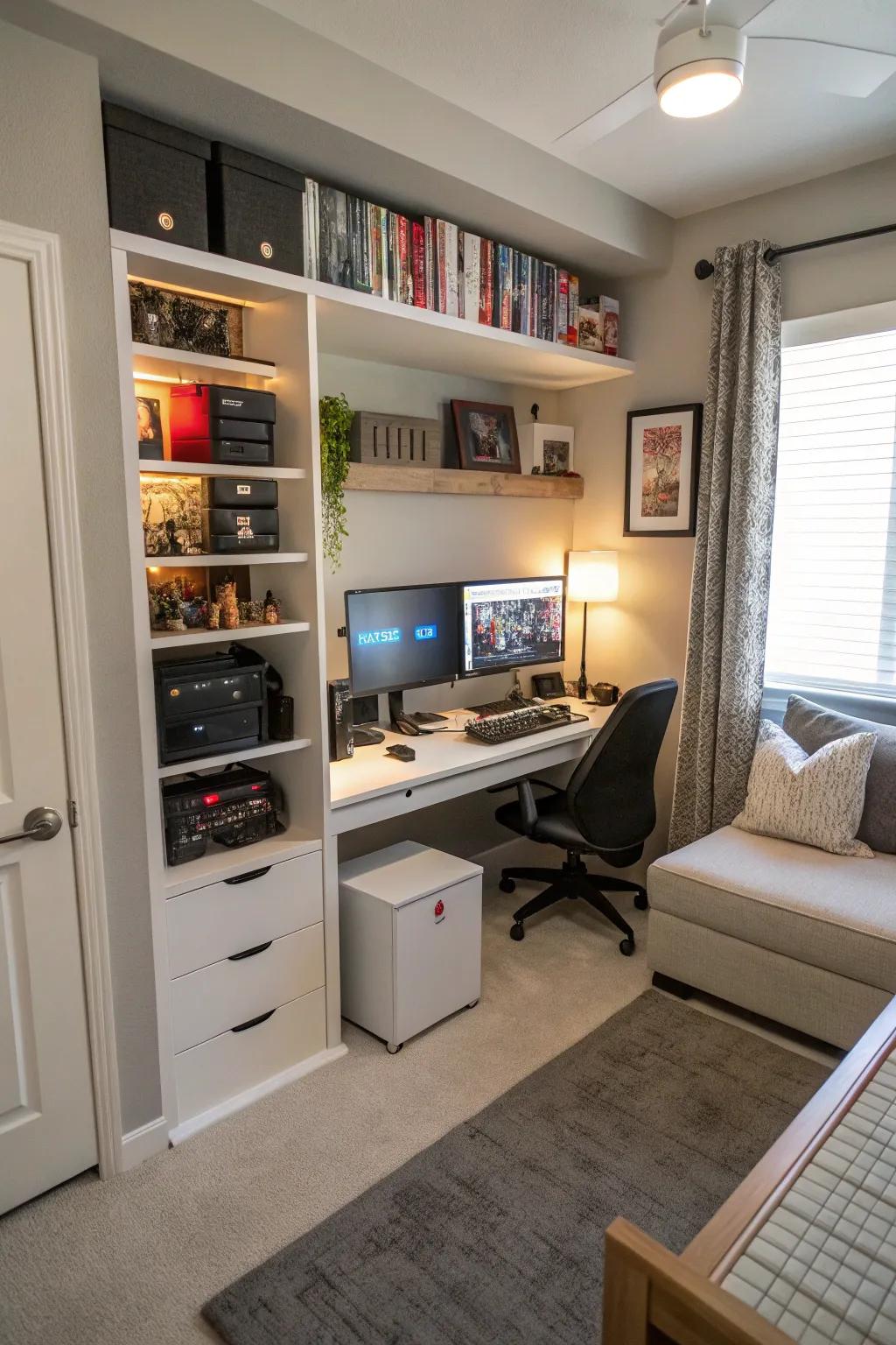 Multi-functional setups are ideal for utilizing compact areas.