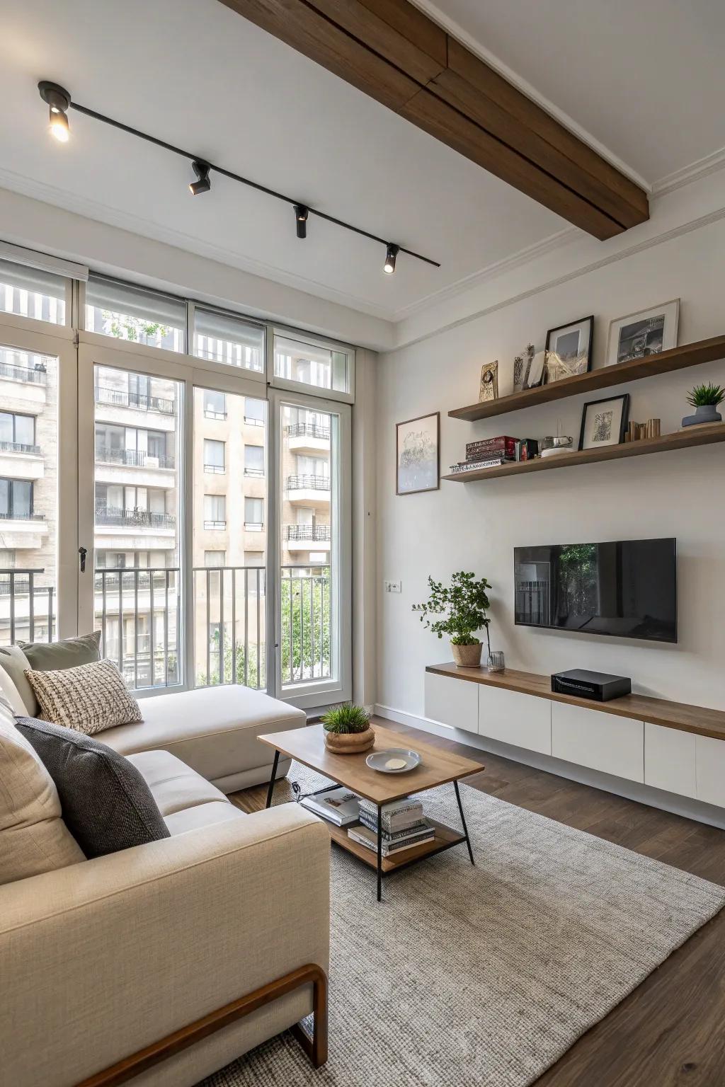 Smart planning of furniture can open up floor space.