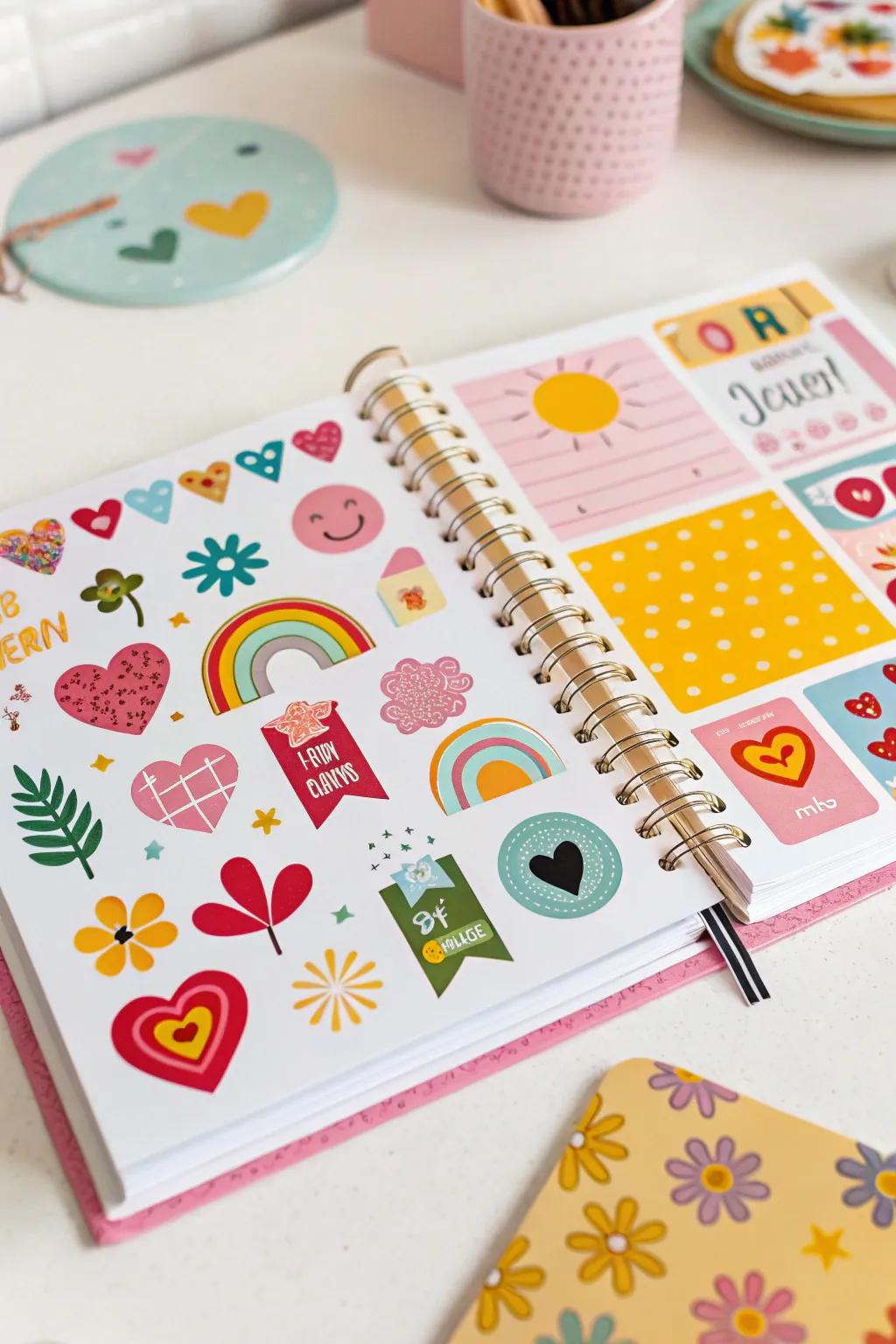 Preserve your collection in a personalized sticker book.