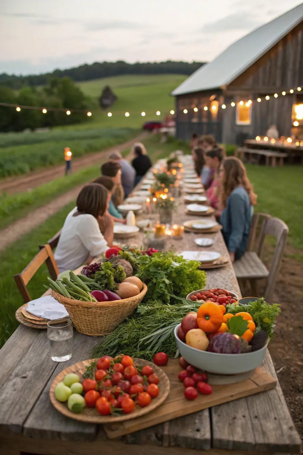A down-to-earth field-to-table meet-up focused on fresh ingredients.