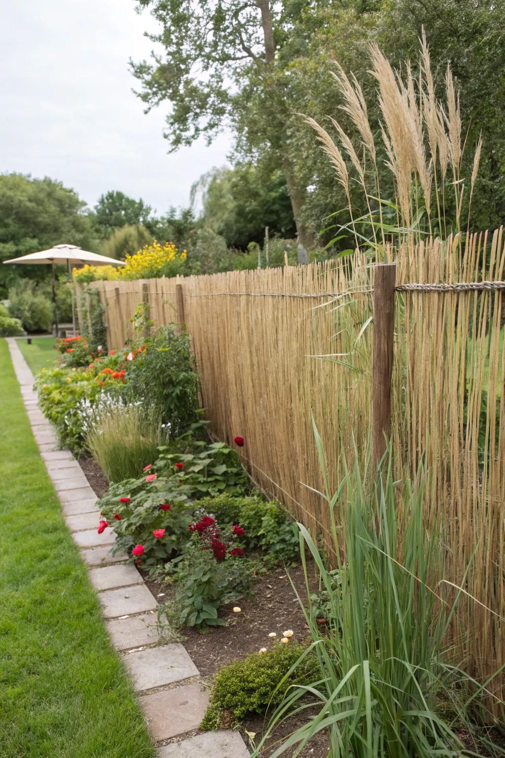 Cane boards offer quick and fashionable privacy with an exotic vibe.