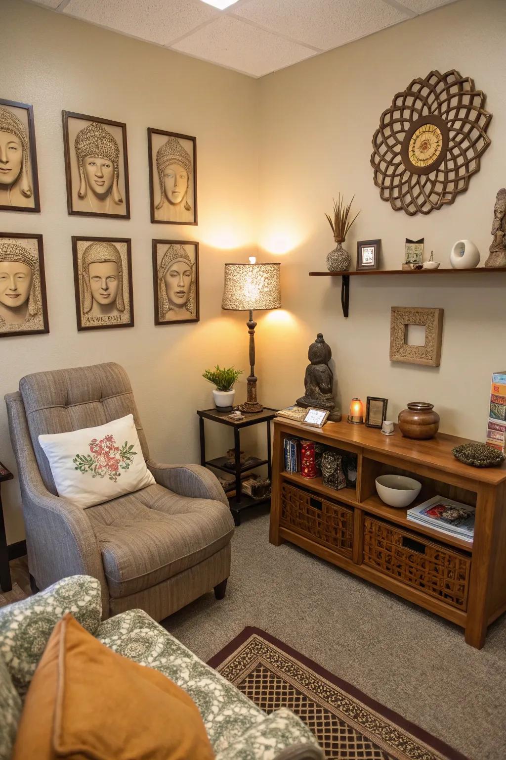 Individual embellishments that render the space distinctly yours.