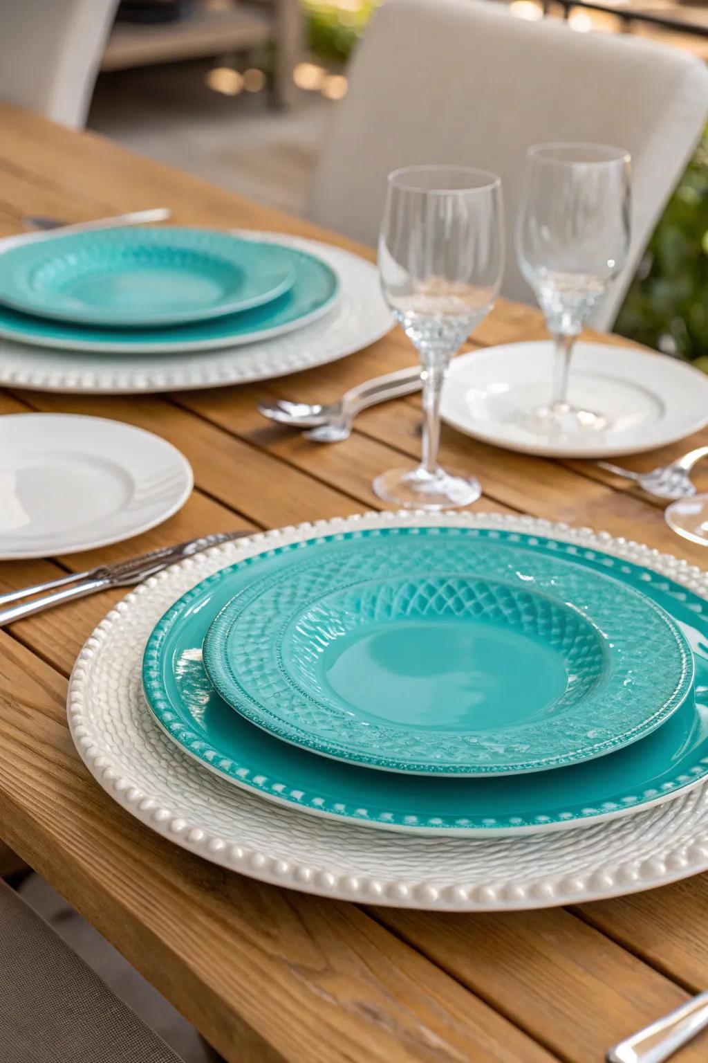 Placement chargers enhance your table setting with depth and sophistication.