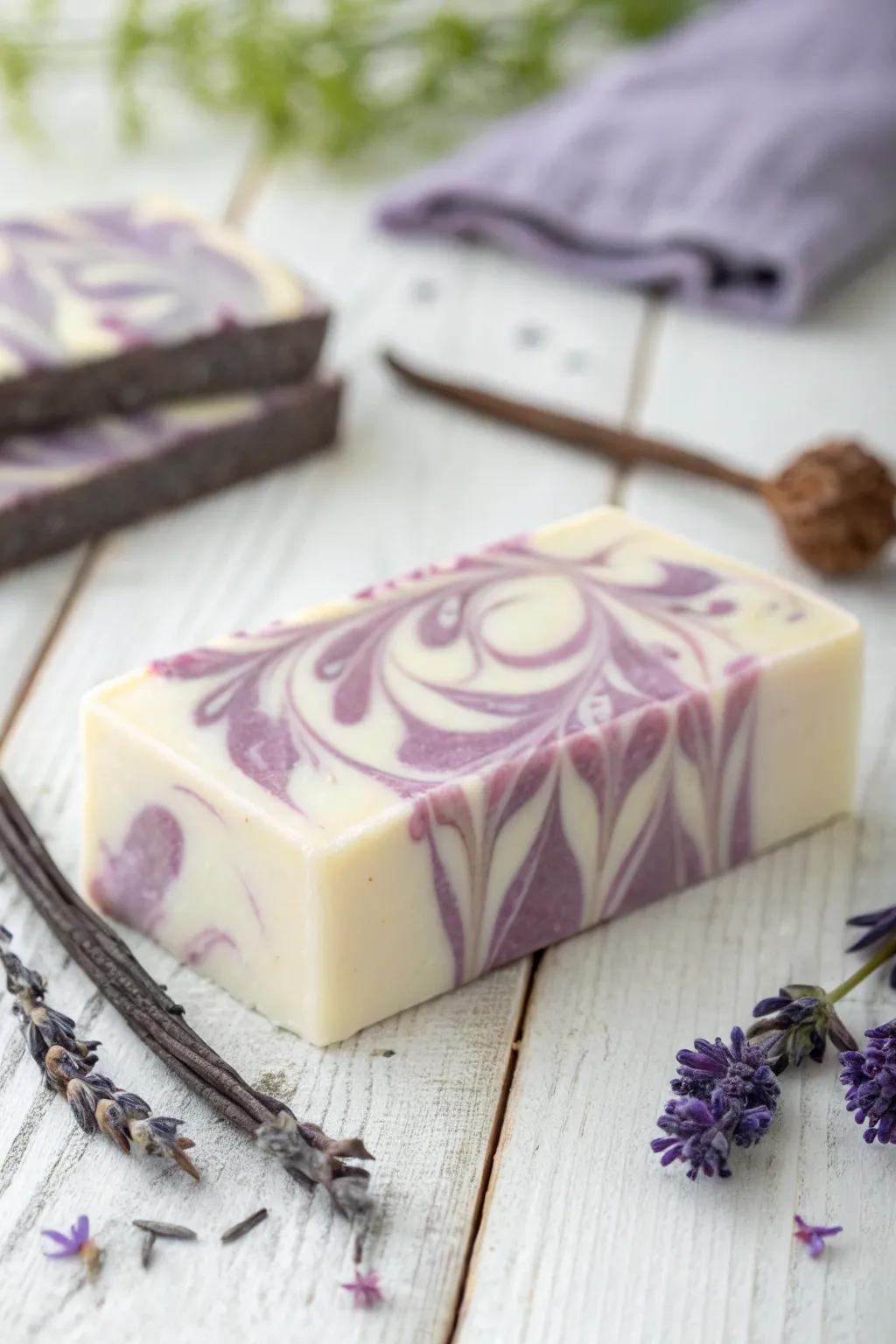 Indulge within the pacifying embrace of lavender and vanilla, where each ablution constitutes a scented recollection.