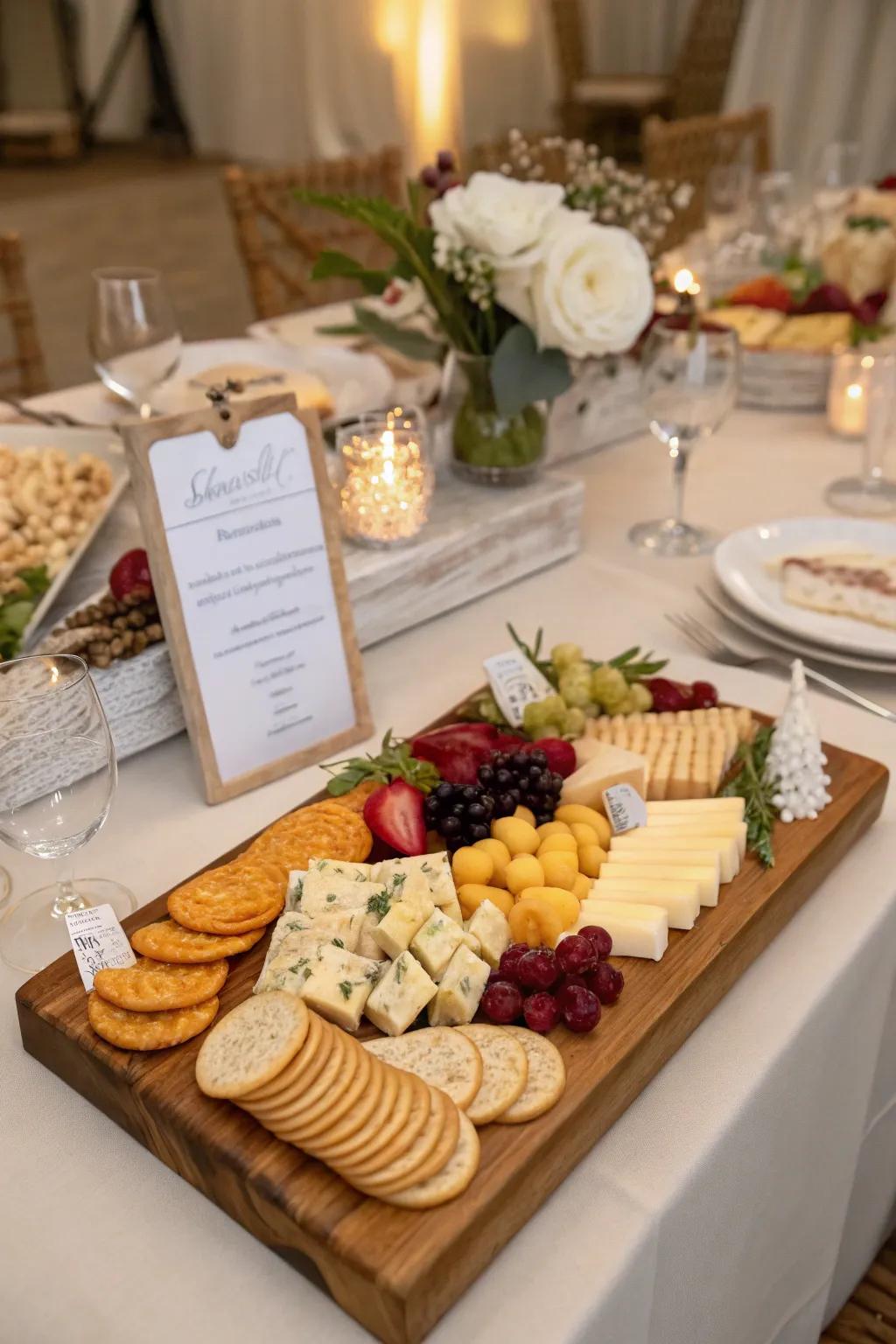 Interactive cheese tasting offers a fun experience.