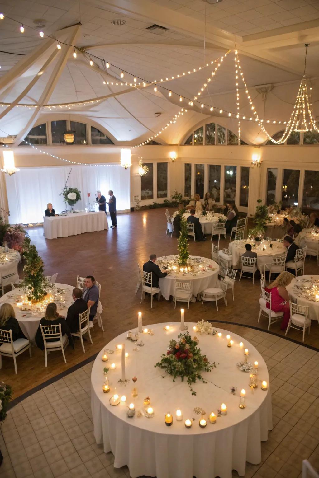 An inventive seating layout promoting intimacy and engagement.