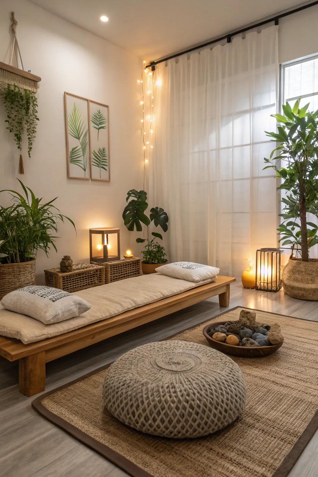 Pause and reflect: A peaceful corner for mindfulness.