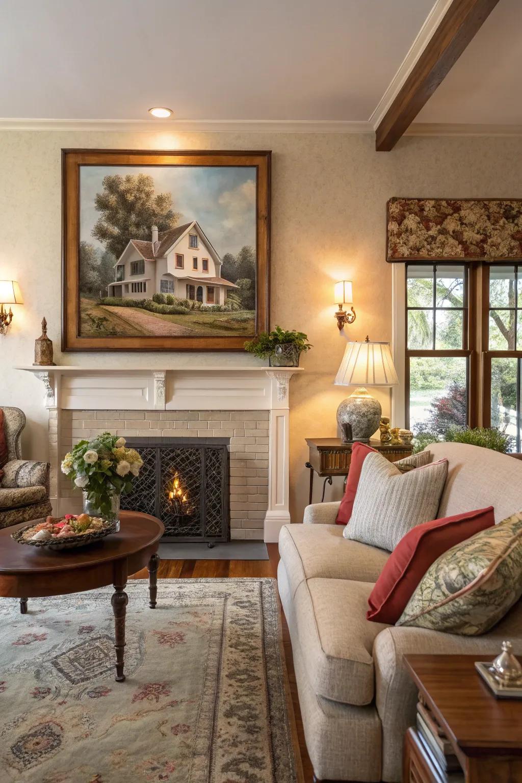 A beautiful home illustration highlighting your shared life.