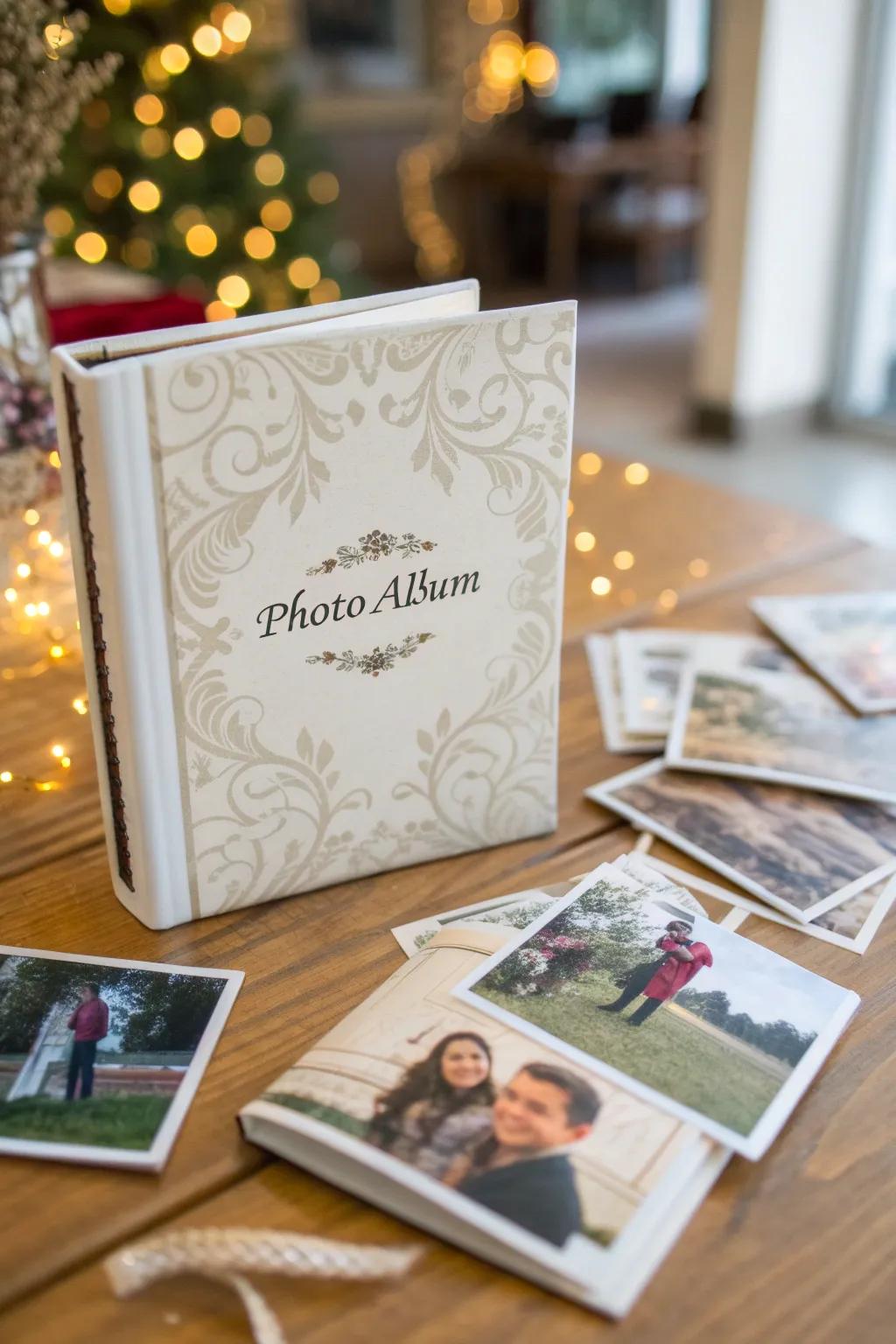 Memories elegantly preserved in a tailored album.