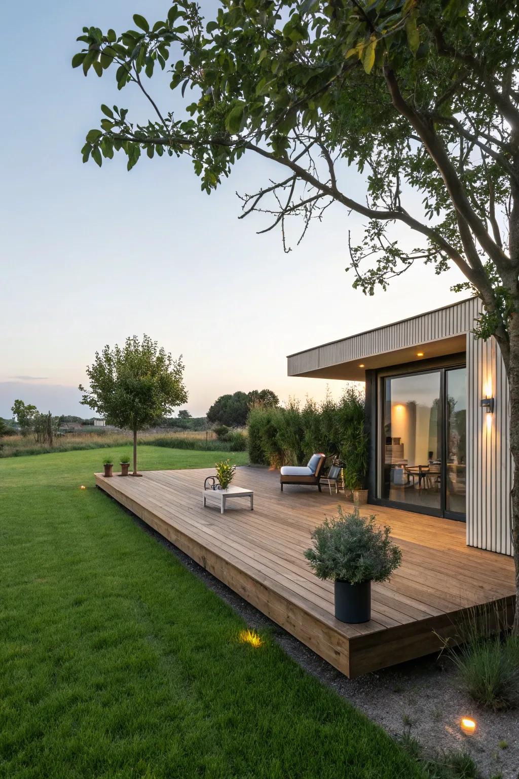 Weightless decks present a contemporary and adaptable outdoor answer.