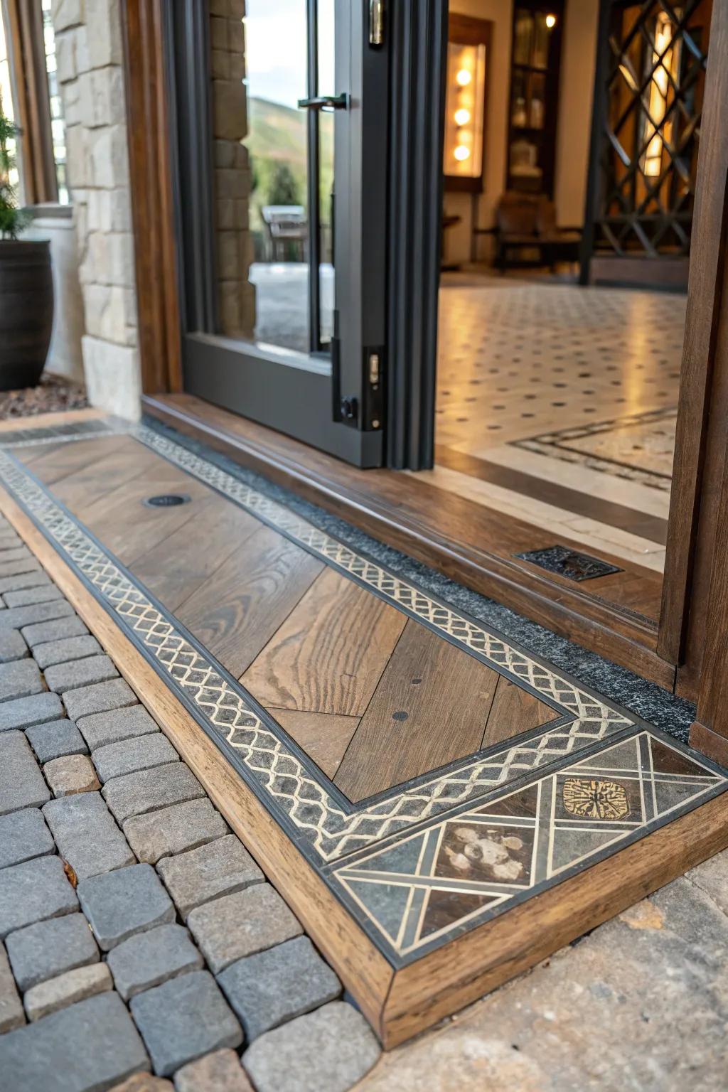 Blended materials in perimeters introduce luxury and distinctiveness.