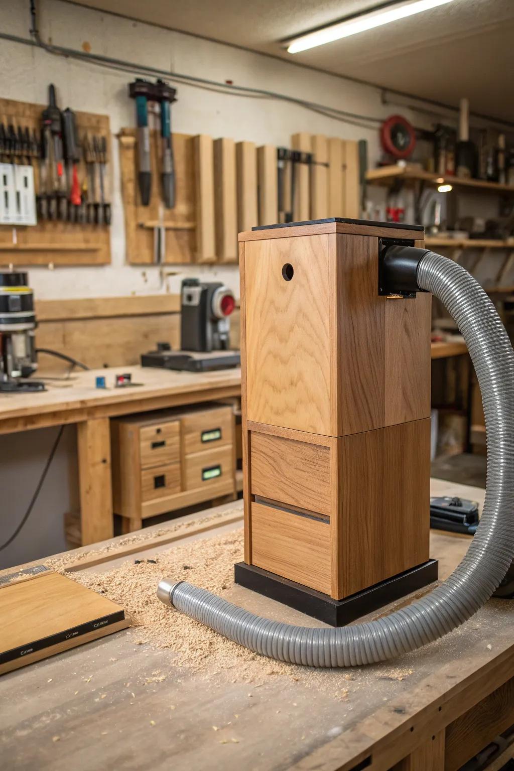 Enhance your workspace with this exquisitely designed small residue collection system.