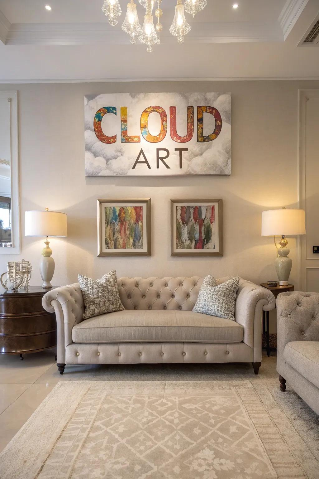 Term compilations are adaptable decor pieces.