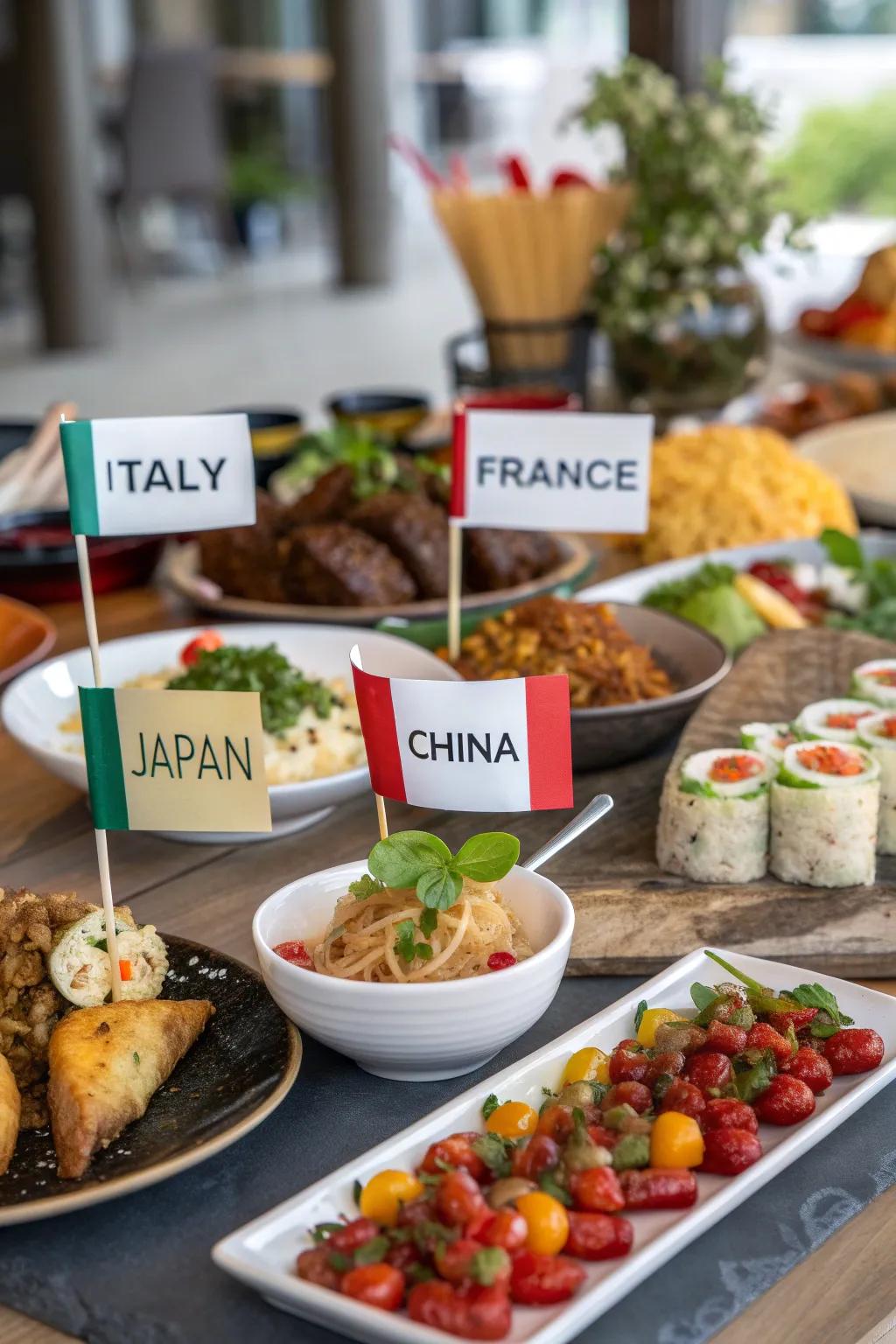 A potluck that brings global flavors to your Tournament celebration.